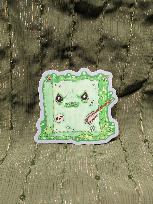 Aggressively Huggable Slime Vinyl Sticker