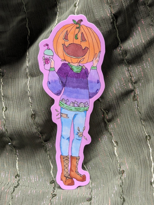 Pompion With Coffee Vinyl Sticker